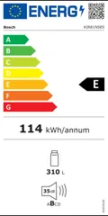 Étiquette énergie du Bosch KIR81NSE0