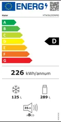 Étiquette énergie du Haier HTW5620DNMG