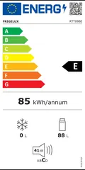Étiquette énergie du Frigelux RTT89BE