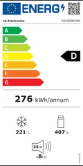 Étiquette énergie du LG GSXE90EVDD