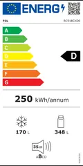 Étiquette énergie du TCL RC518CXD0