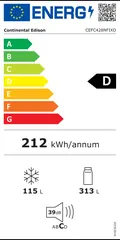 Étiquette énergie du Continental Edison CEFC428NFIXD