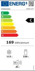 Étiquette énergie du LG GBBS514CPY