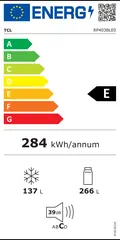 Étiquette énergie du TCL RP403BLE0