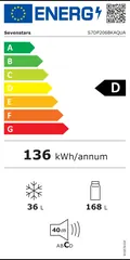 Étiquette énergie du Sevenstars S7DP206BKAQUA