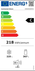 Étiquette énergie du Continental Edison CERA592NFIXC