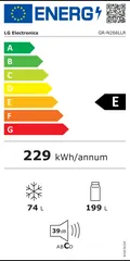 Étiquette énergie du LG GR-N266LLR