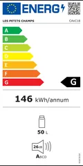 Étiquette énergie du LES PETITS CHAMPS CAVC18